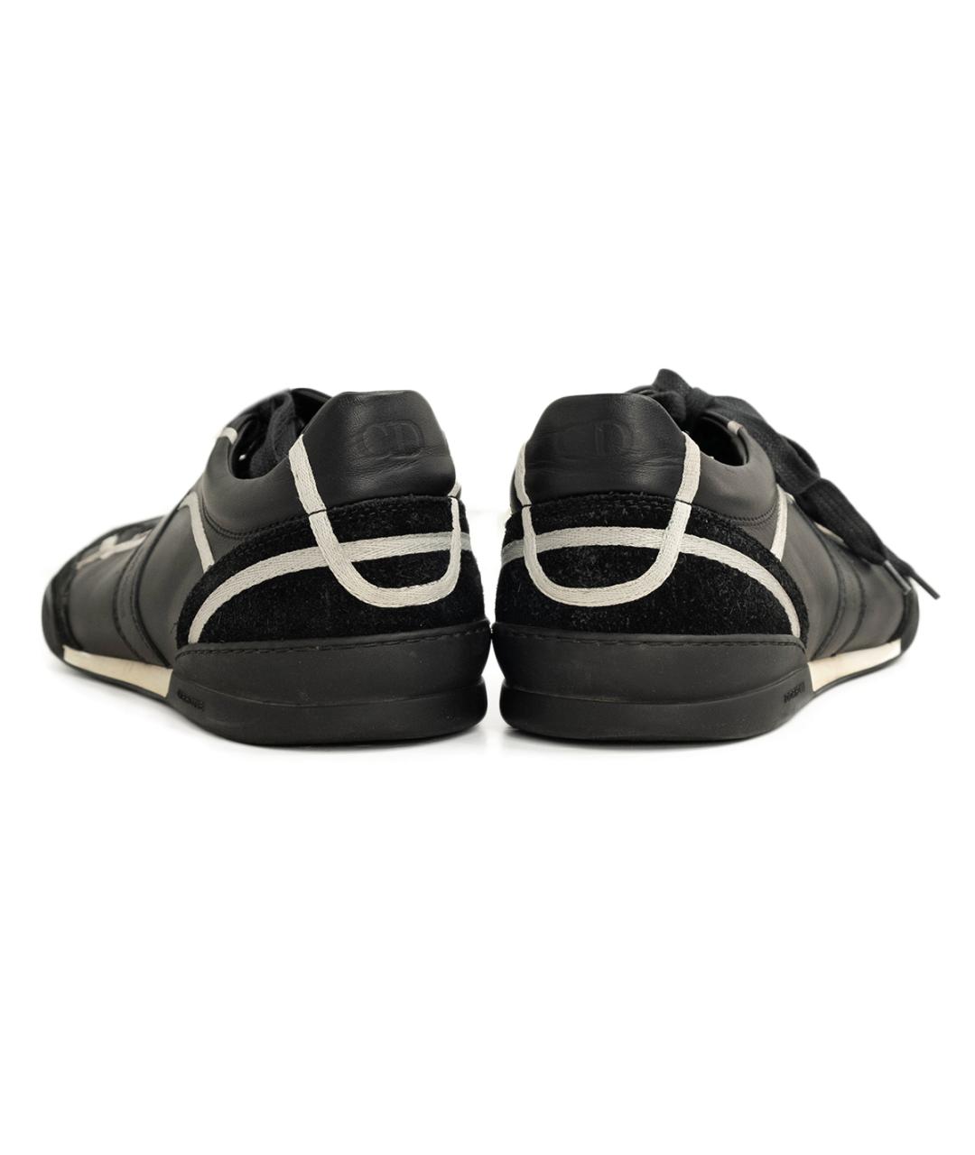 CHRISTIAN DIOR PRE-OWNED Черные кожаные низкие кроссовки / кеды, фото 5
