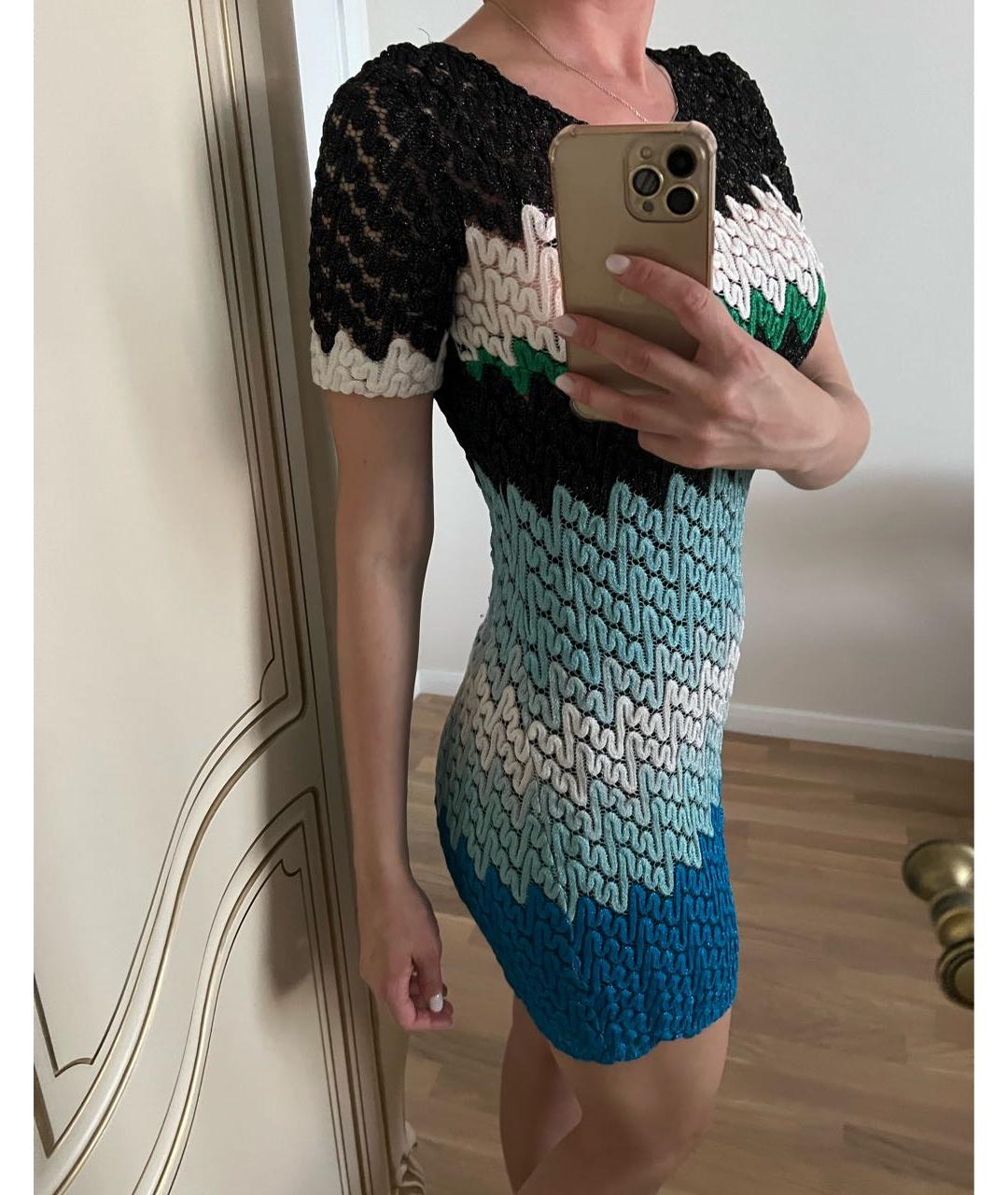 MISSONI Мульти вискозное повседневное платье, фото 5