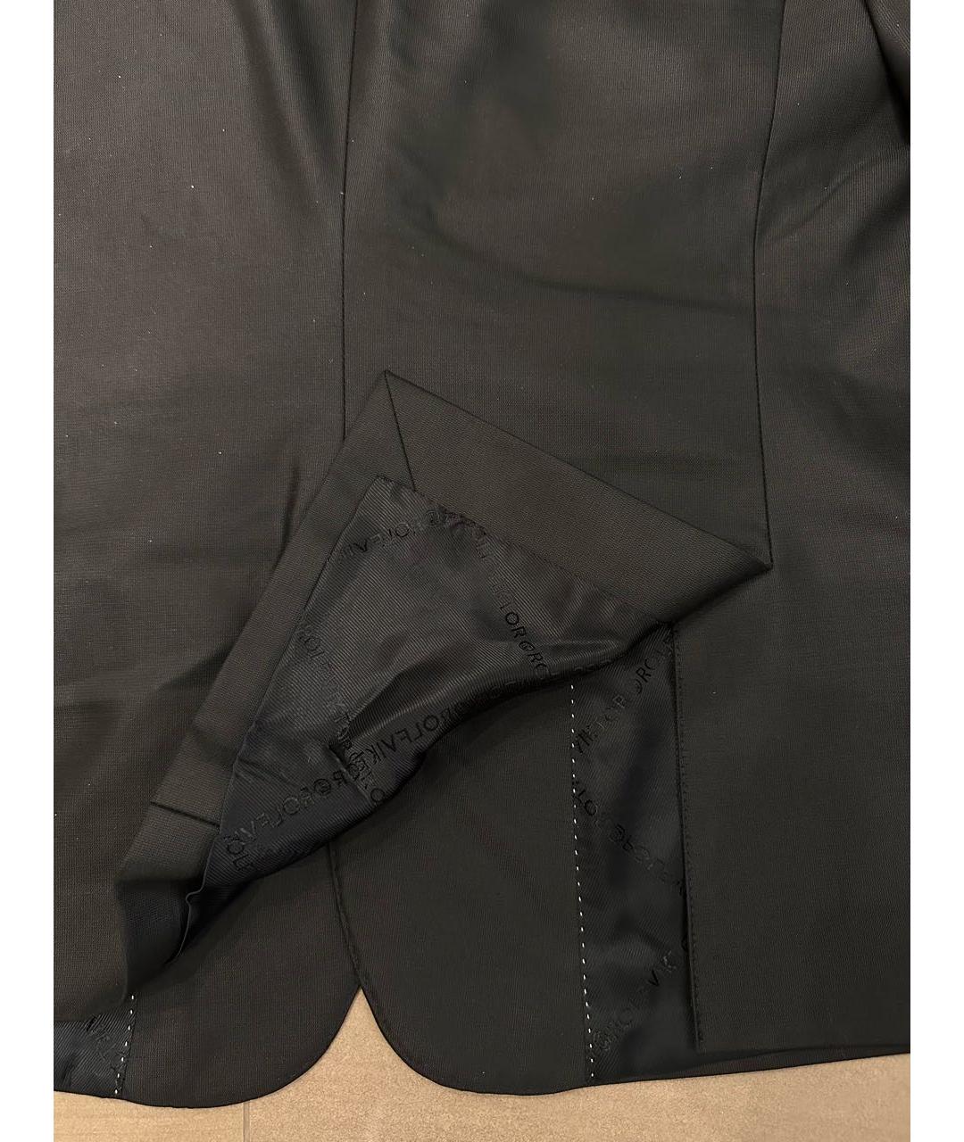 VIKTOR & ROLF Черный шерстяной пиджак, фото 7