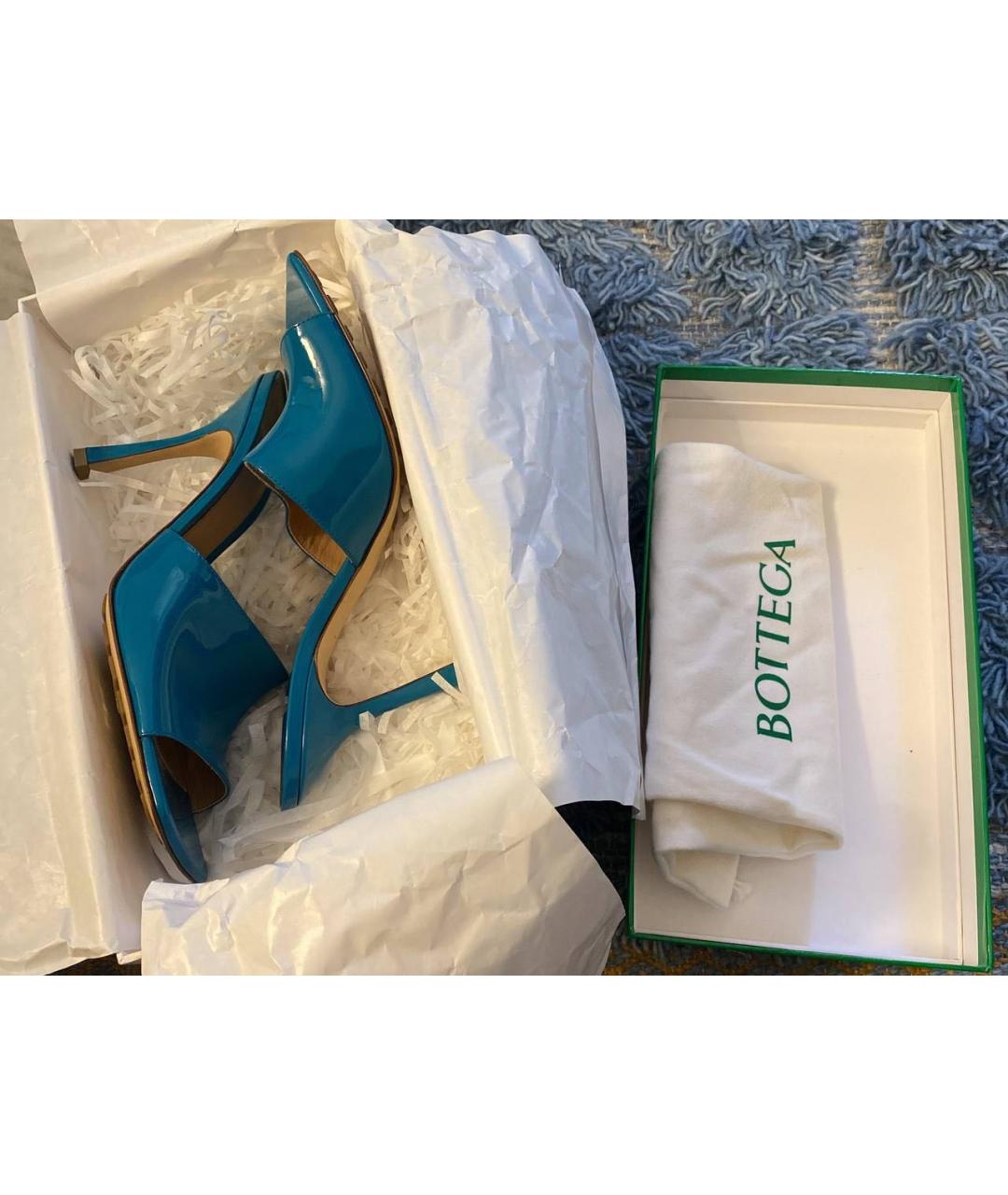 BOTTEGA VENETA Кожаные мюли, фото 7