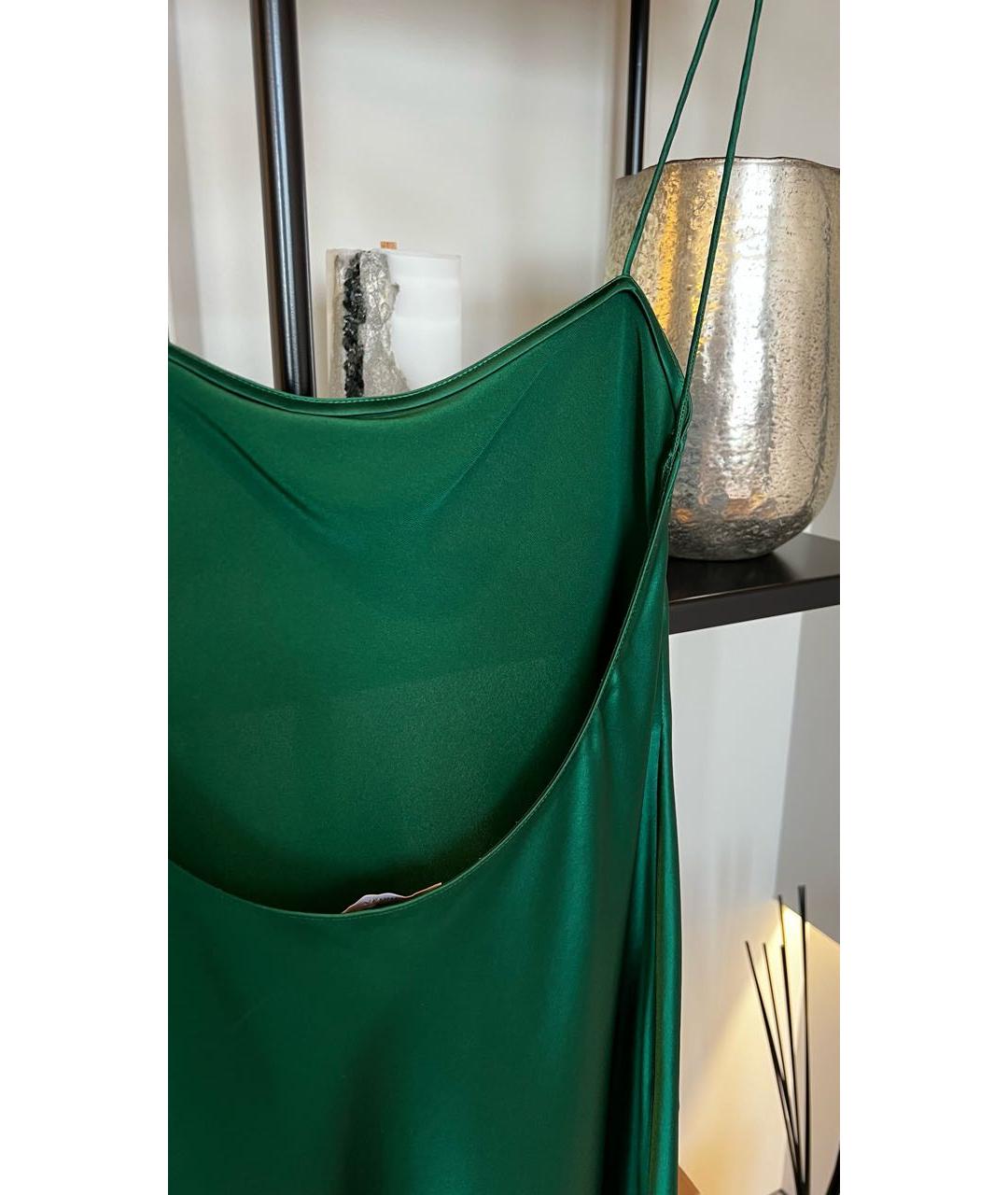 12 STOREEZ Зеленые ацетатное коктейльное платье, фото 5