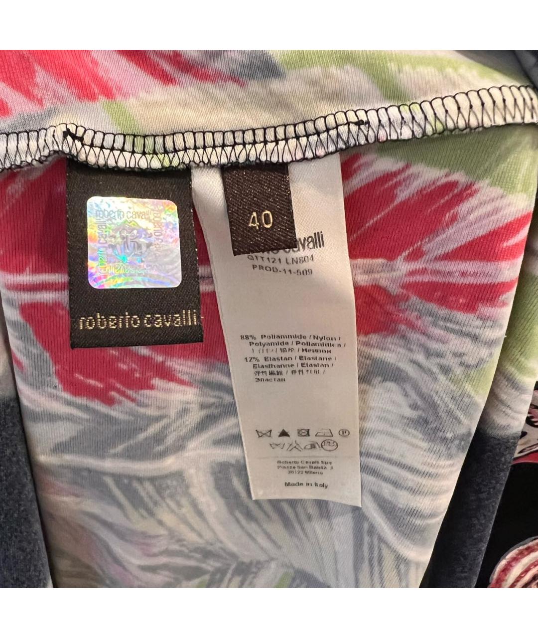 ROBERTO CAVALLI Мульти полиамидовое коктейльное платье, фото 4