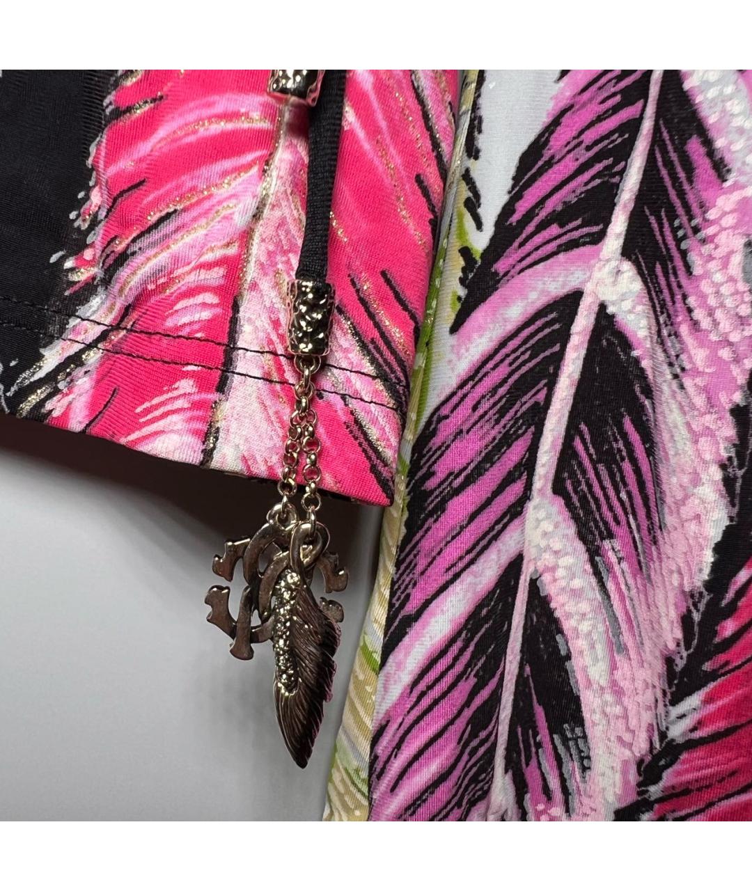 ROBERTO CAVALLI Мульти полиамидовое коктейльное платье, фото 6