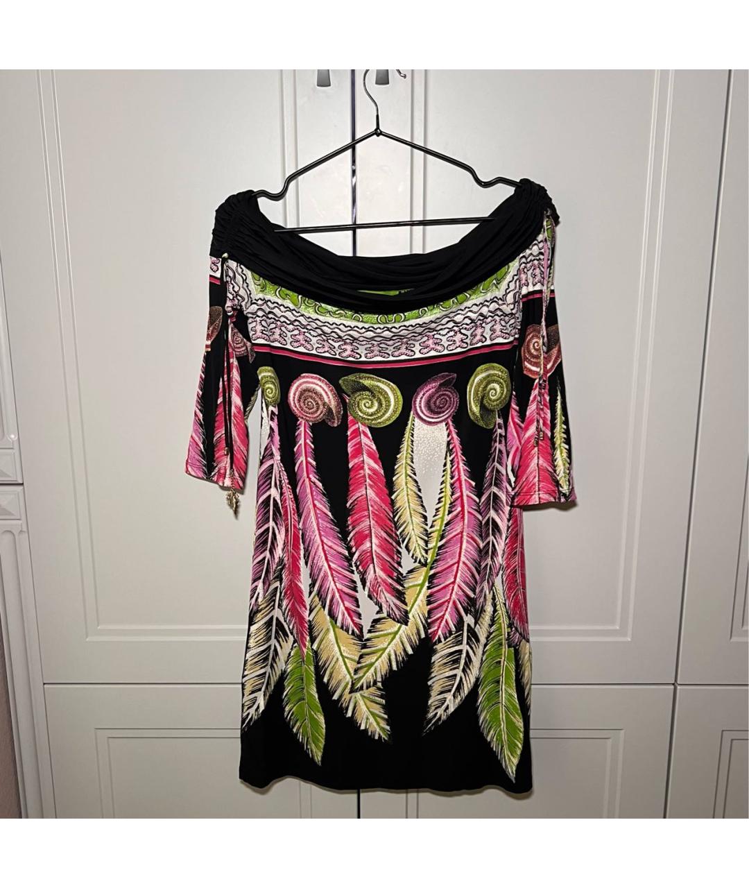 ROBERTO CAVALLI Мульти полиамидовое коктейльное платье, фото 3