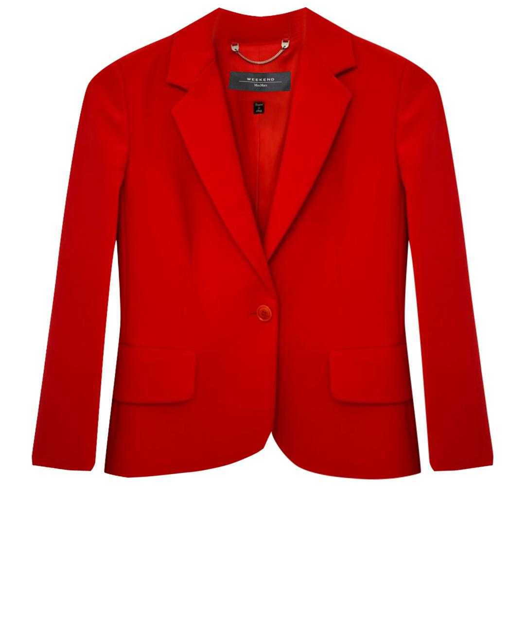 WEEKEND MAX MARA Красный полиэстеровый жакет/пиджак, фото 1