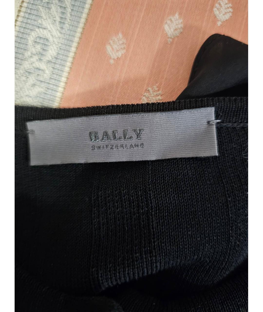 BALLY Черный хлопковый джемпер / свитер, фото 4