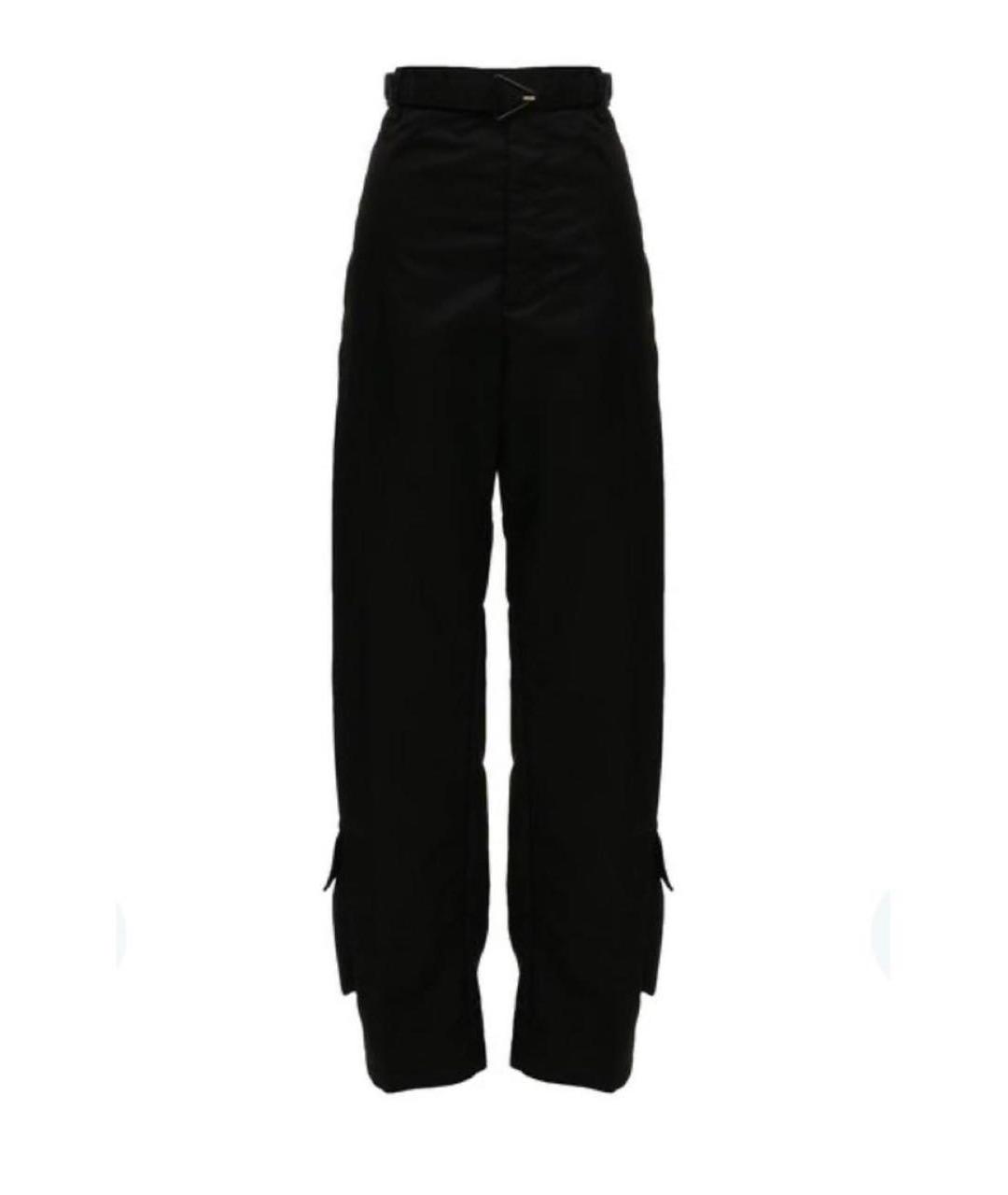 BOTTEGA VENETA Черные полиамидовые брюки широкие, фото 8