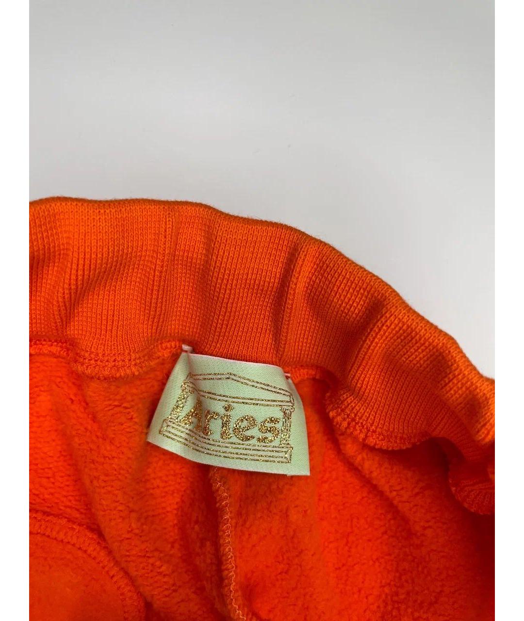 ARIES Оранжевое хлопковые шорты, фото 5