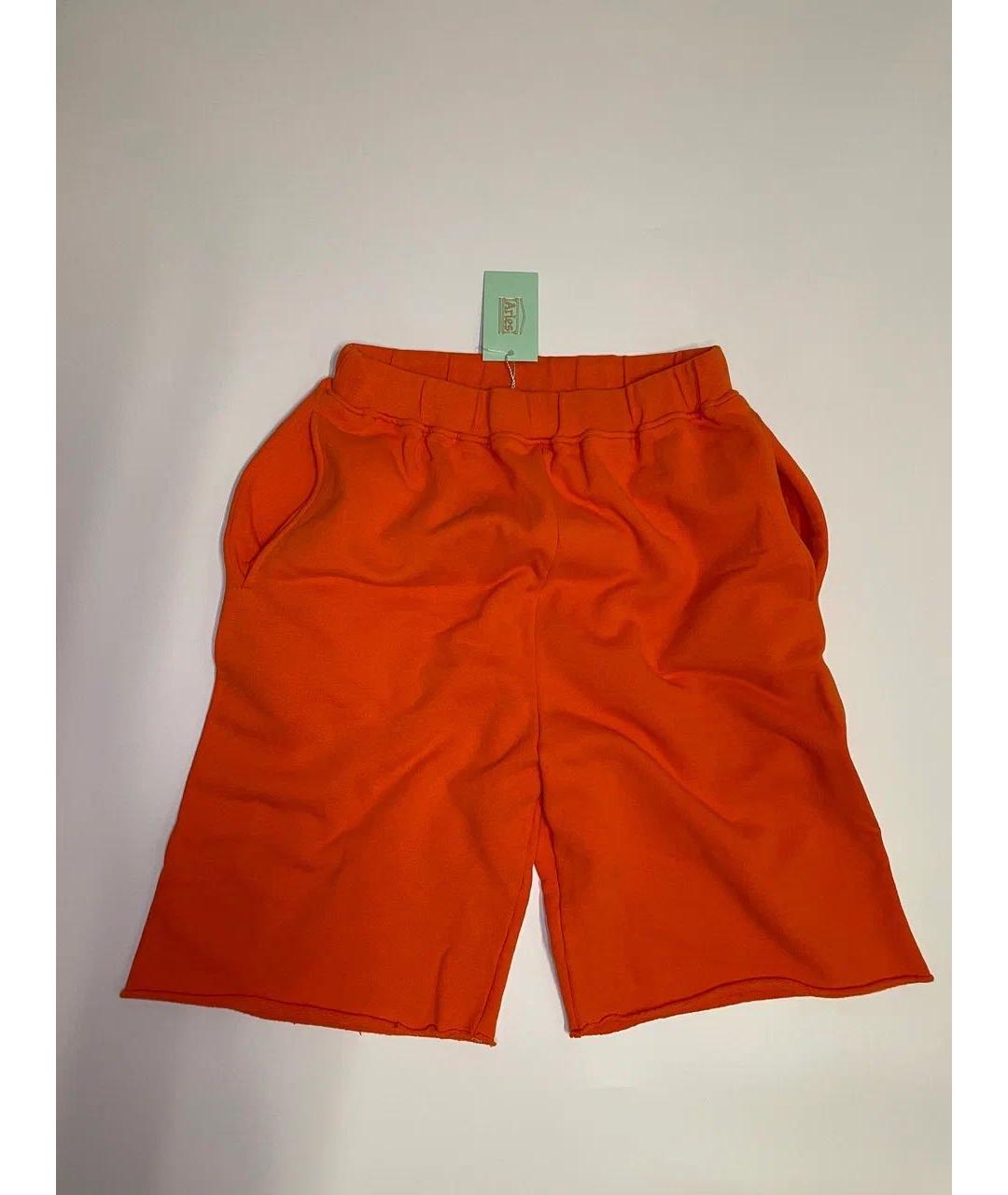 ARIES Оранжевое хлопковые шорты, фото 9