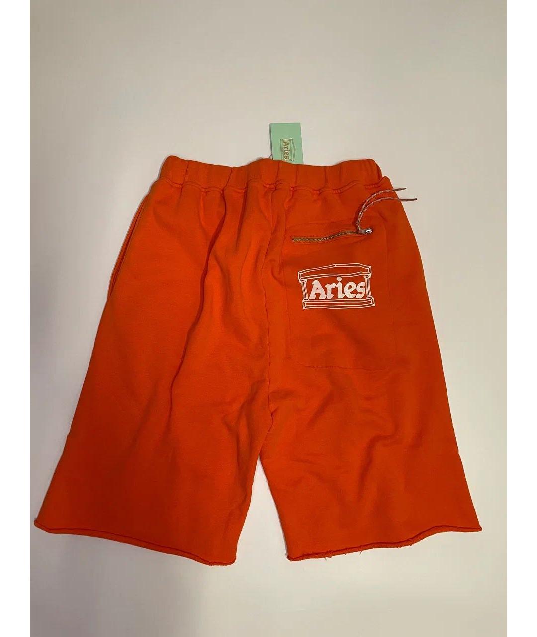 ARIES Оранжевое хлопковые шорты, фото 2