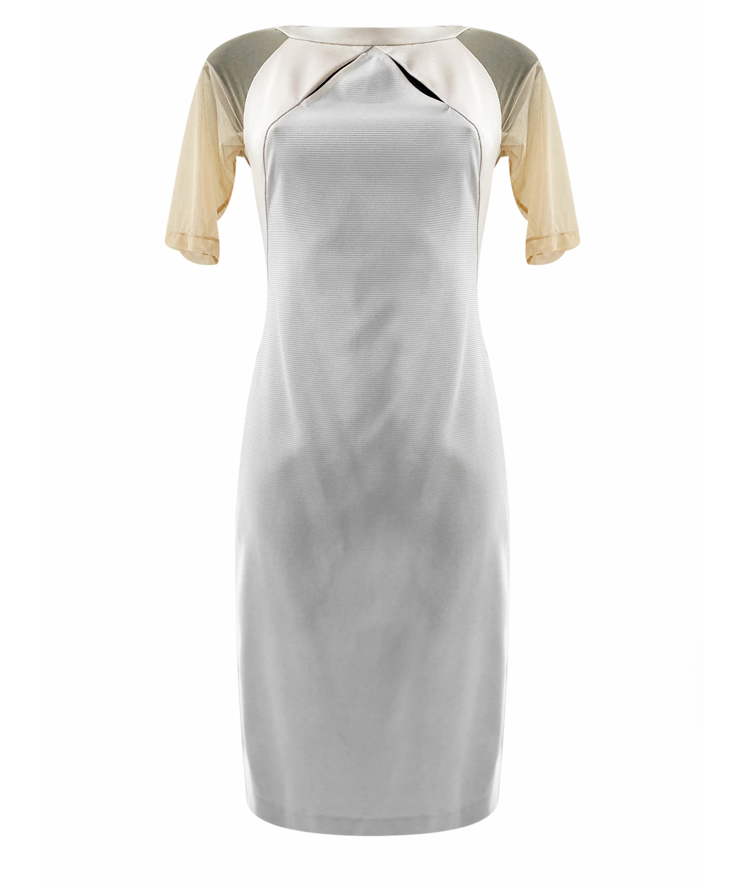JOHN RICHMOND Бежевое ацетатное коктейльное платье, фото 1
