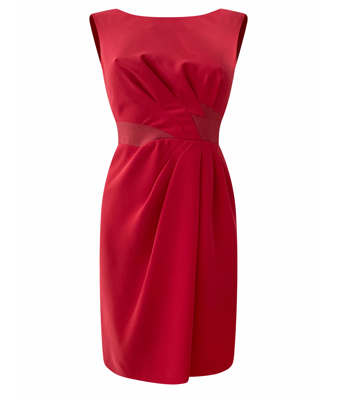 ALBERTA FERRETTI Красное полиэстеровое повседневное платье, фото 1
