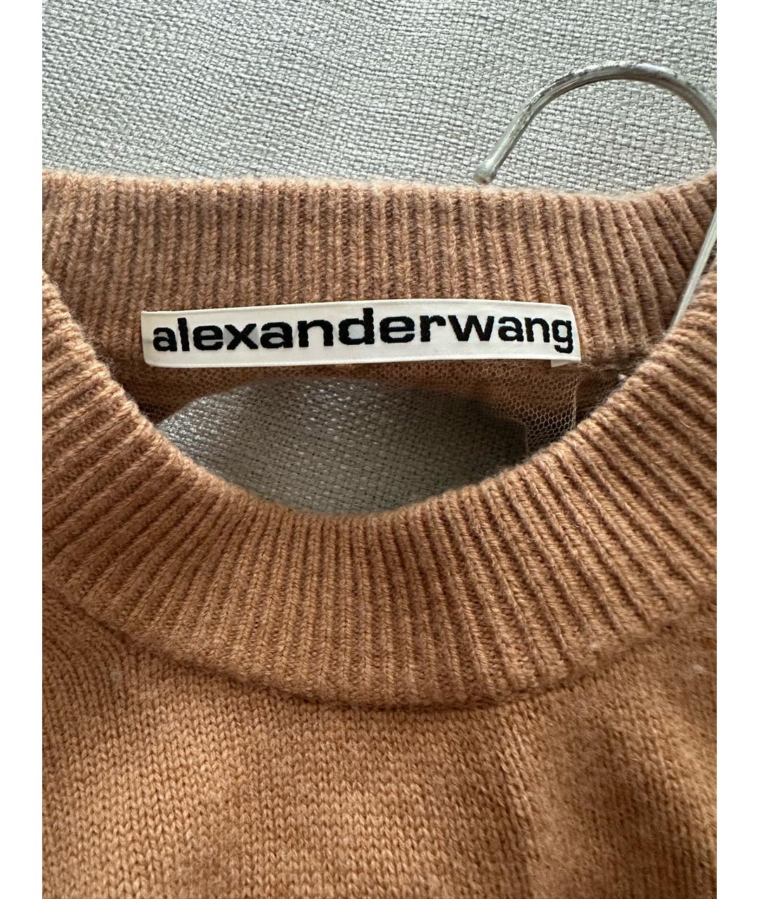 ALEXANDER WANG Бежевый шерстяной джемпер / свитер, фото 6
