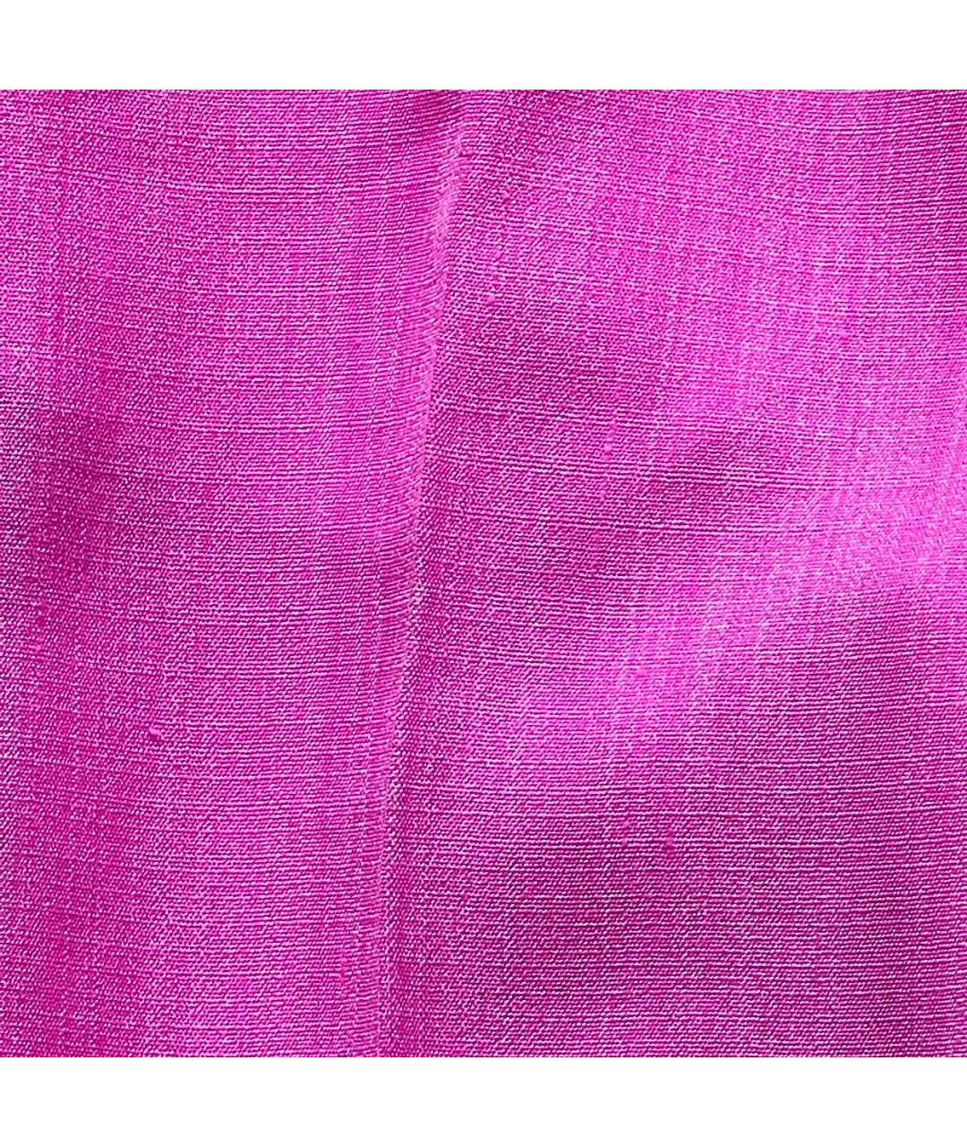 JACQUEMUS Розовые шелковые прямые брюки, фото 7