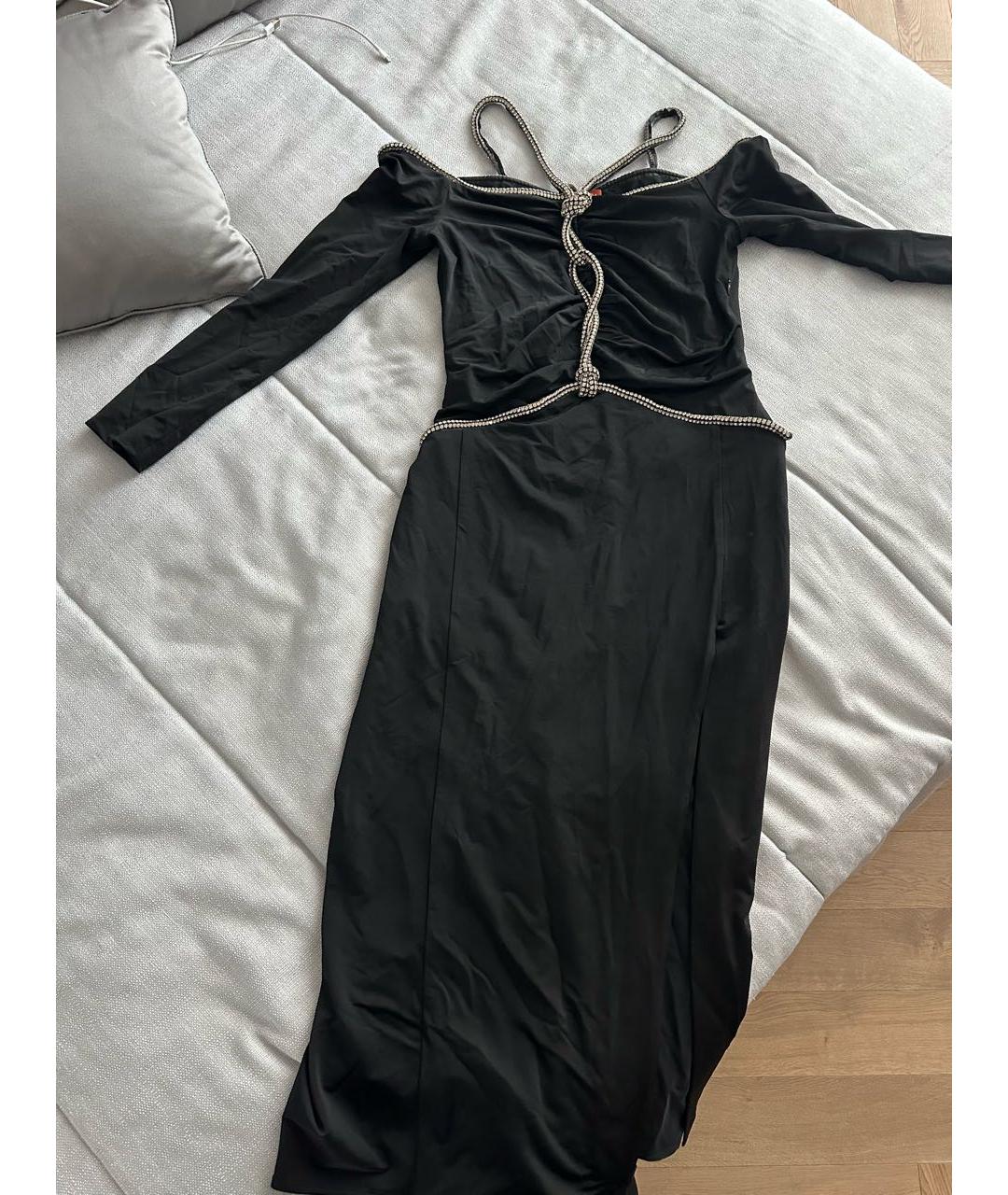 ALTUZARRA Черное ацетатное вечернее платье, фото 3