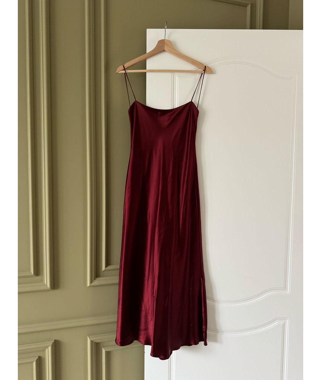 12 STOREEZ Бордовое полиэстеровое вечернее платье, фото 5