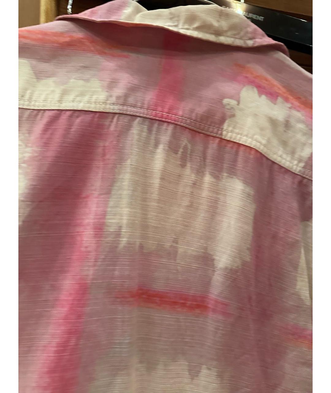 JACQUEMUS Розовая льняная рубашка, фото 4