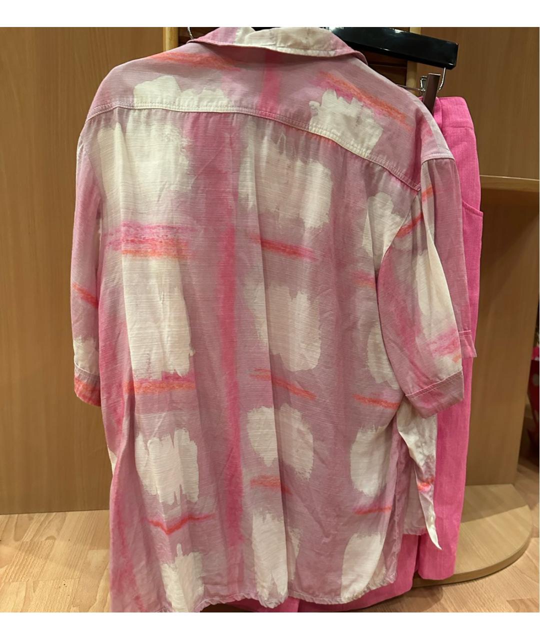 JACQUEMUS Розовая льняная рубашка, фото 2