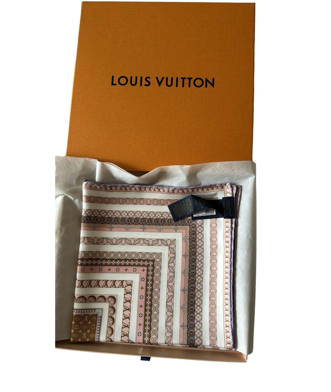 LOUIS VUITTON PRE-OWNED Мульти шелковый платок, фото 3