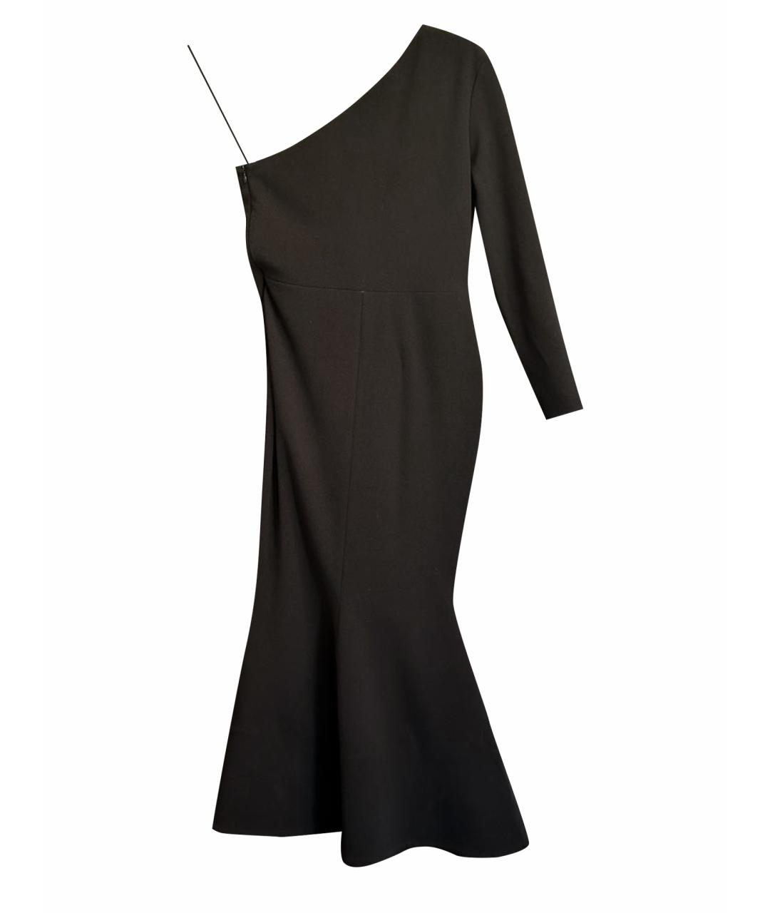 SOLACE LONDON Черное полиэстеровое коктейльное платье, фото 1