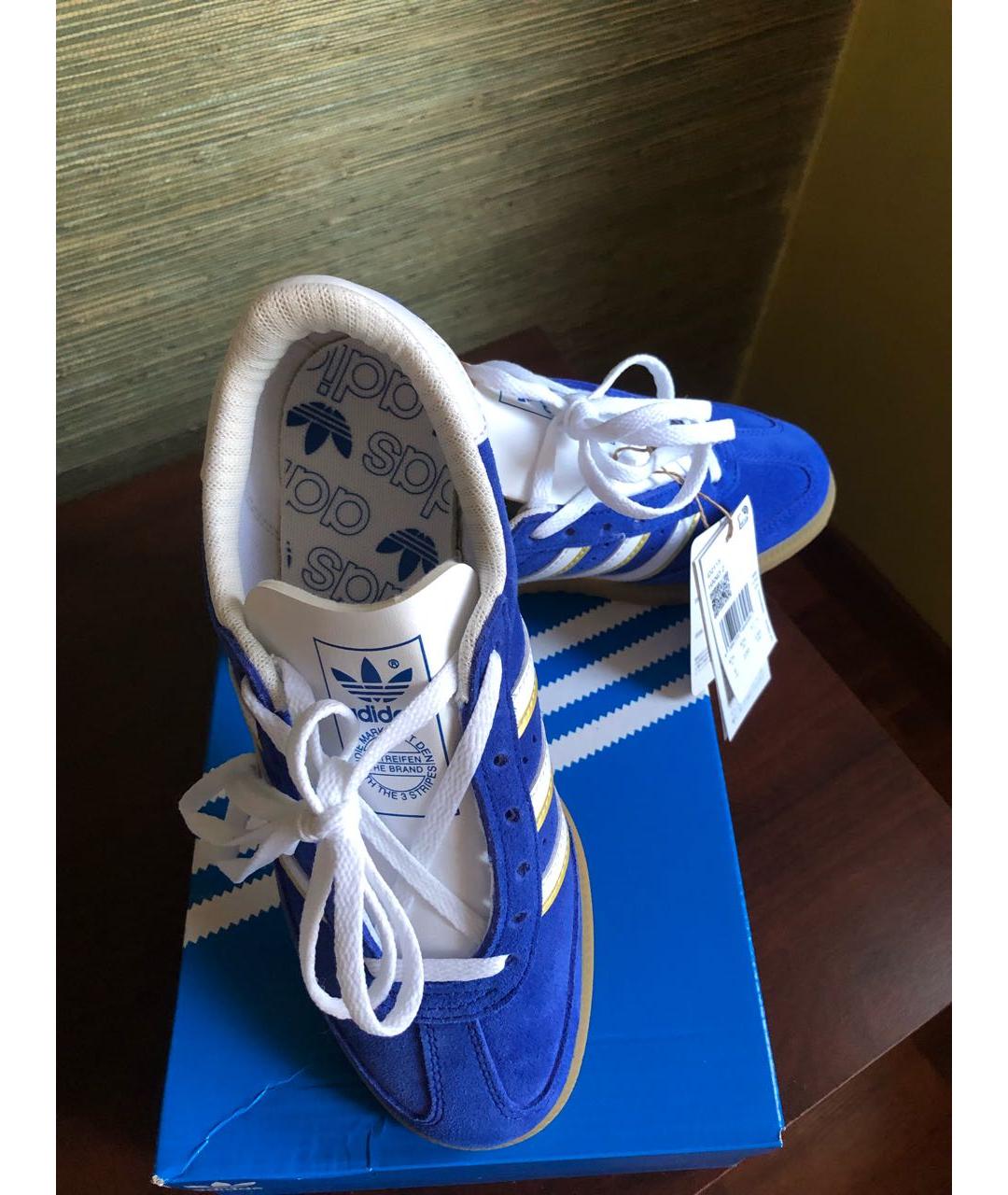 ADIDAS Синие замшевые кроссовки, фото 5