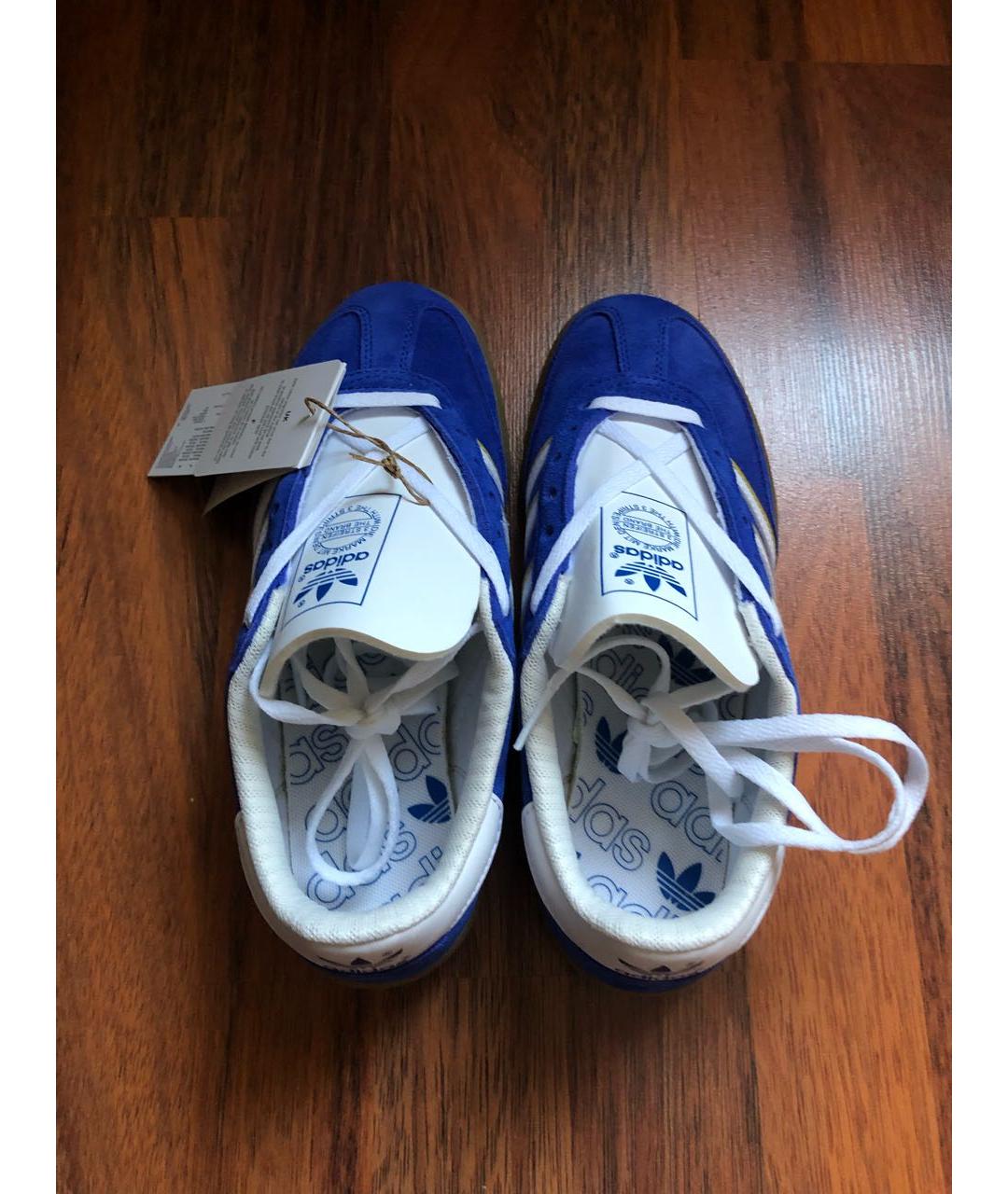 ADIDAS Синие замшевые кроссовки, фото 6