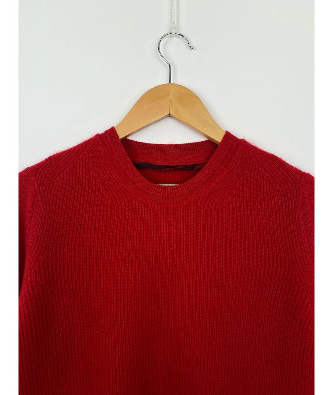 BURBERRY Красный кашемировый джемпер / свитер, фото 3