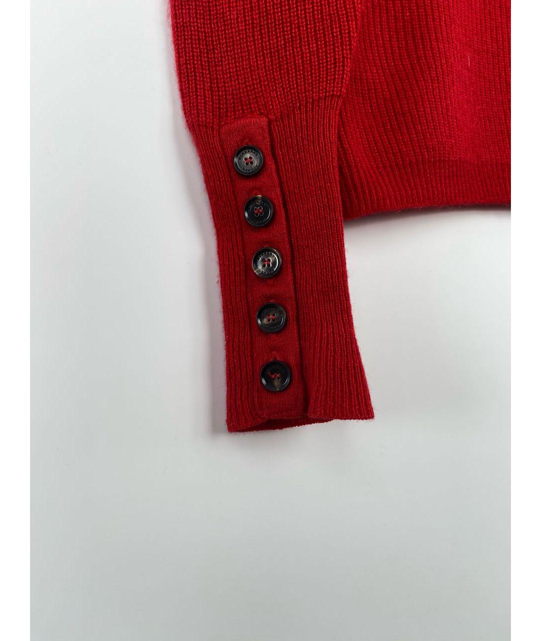 BURBERRY Красный кашемировый джемпер / свитер, фото 5