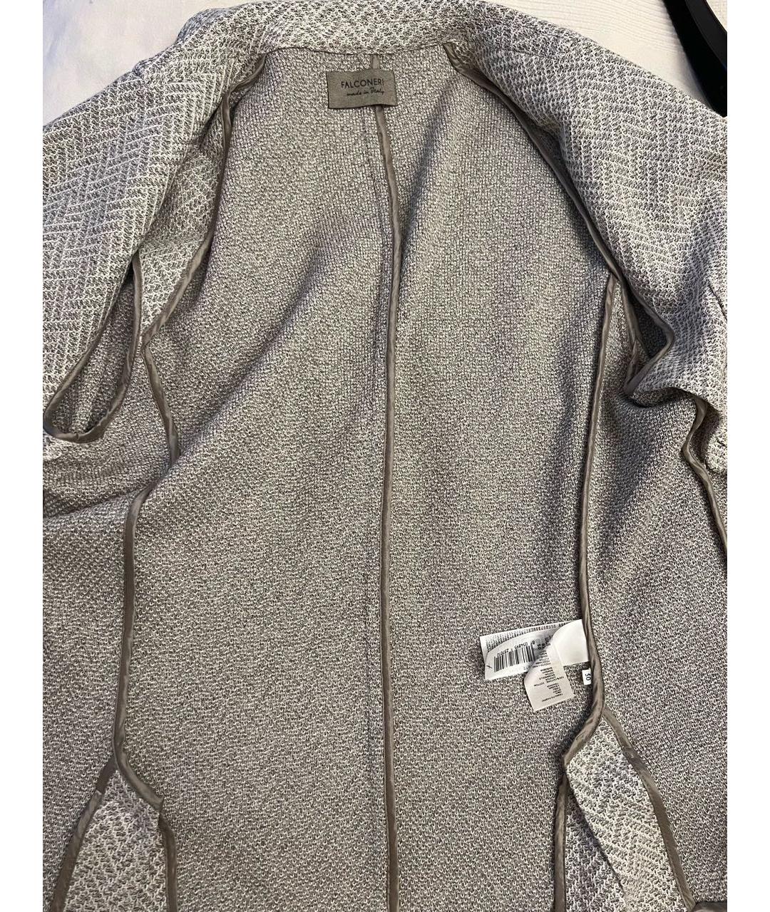 FALCONERI Серый хлопковый пиджак, фото 6