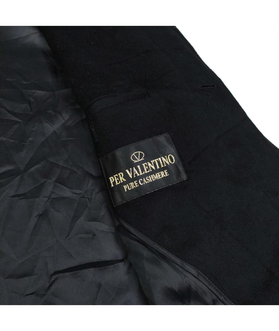 VALENTINO Черное кашемировое пальто, фото 6