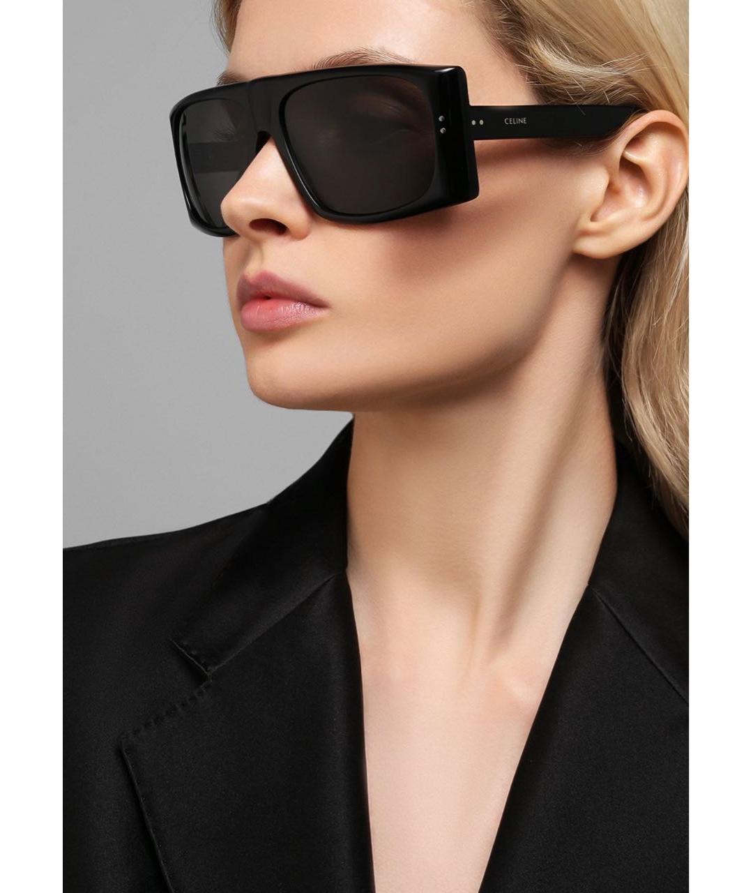CELINE PRE-OWNED Черные солнцезащитные очки, фото 5