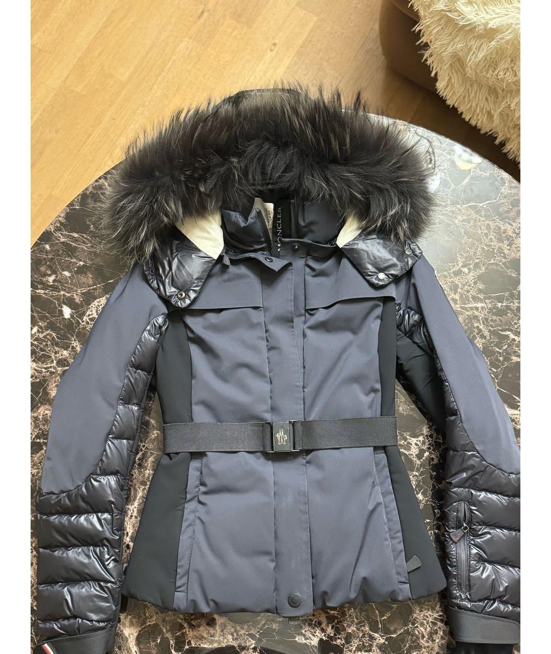 MONCLER GRENOBLE Черный пуховик, фото 4