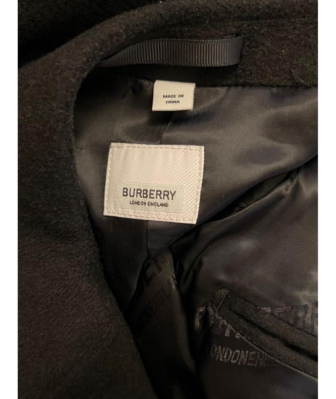 BURBERRY Черное пальто, фото 5