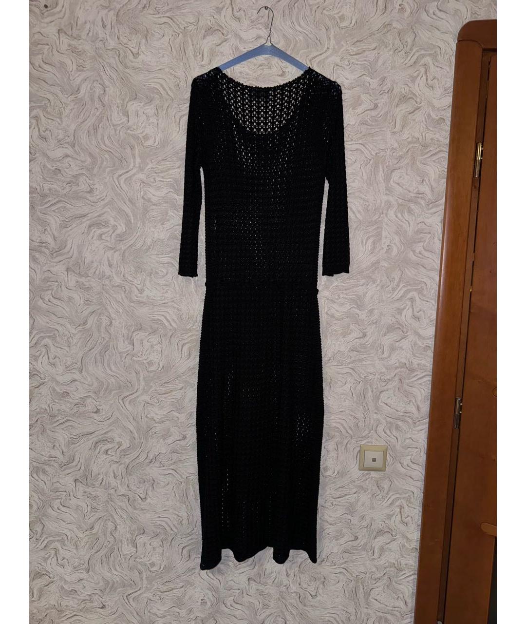 PRADA Черное шелковое платье, фото 2