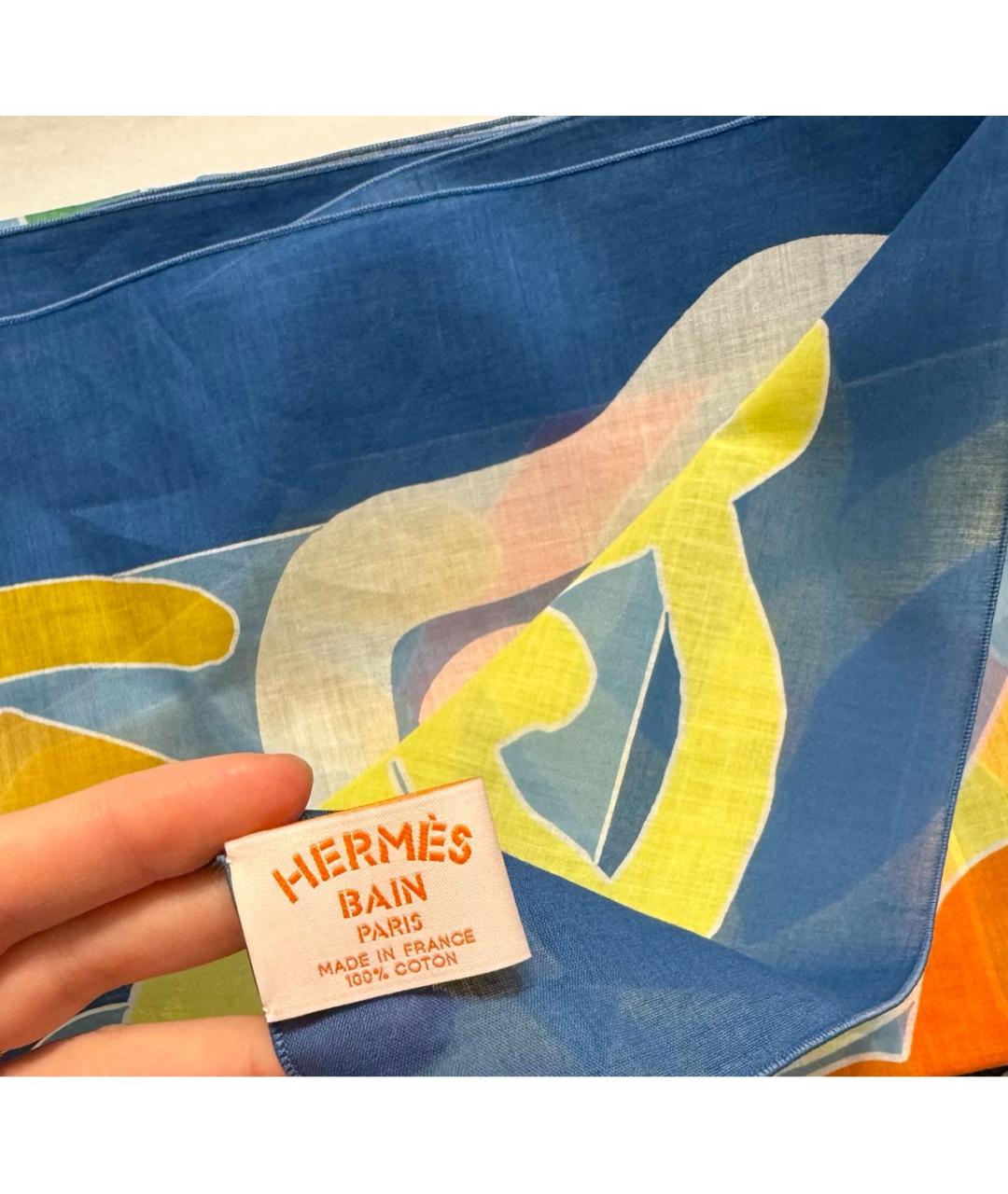 HERMES PRE-OWNED Мульти хлопковое парео, фото 3