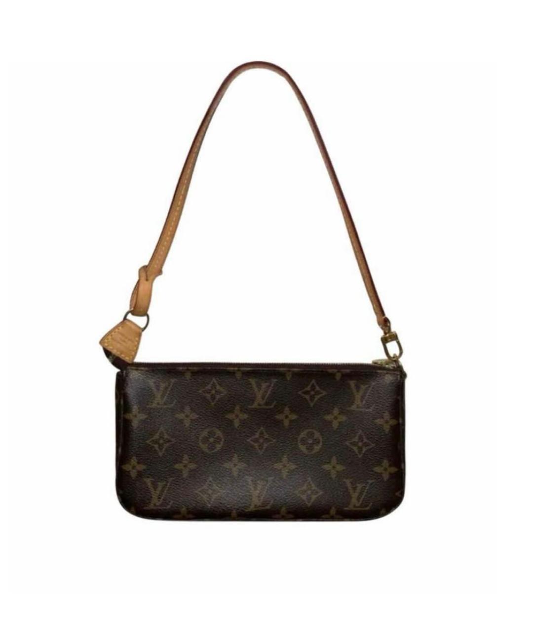 LOUIS VUITTON PRE-OWNED Коричневая сумка с короткими ручками, фото 1