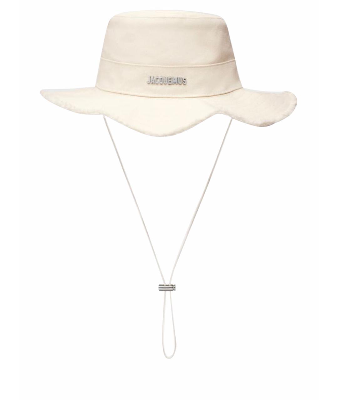JACQUEMUS Бежевая хлопковая панама, фото 1