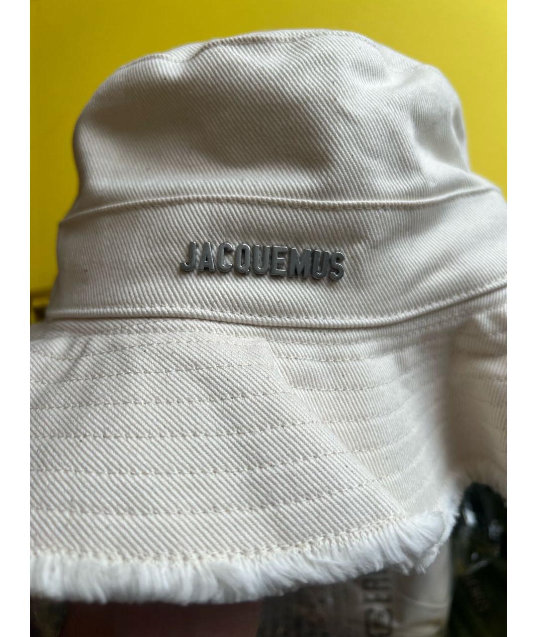 JACQUEMUS Бежевая хлопковая панама, фото 6