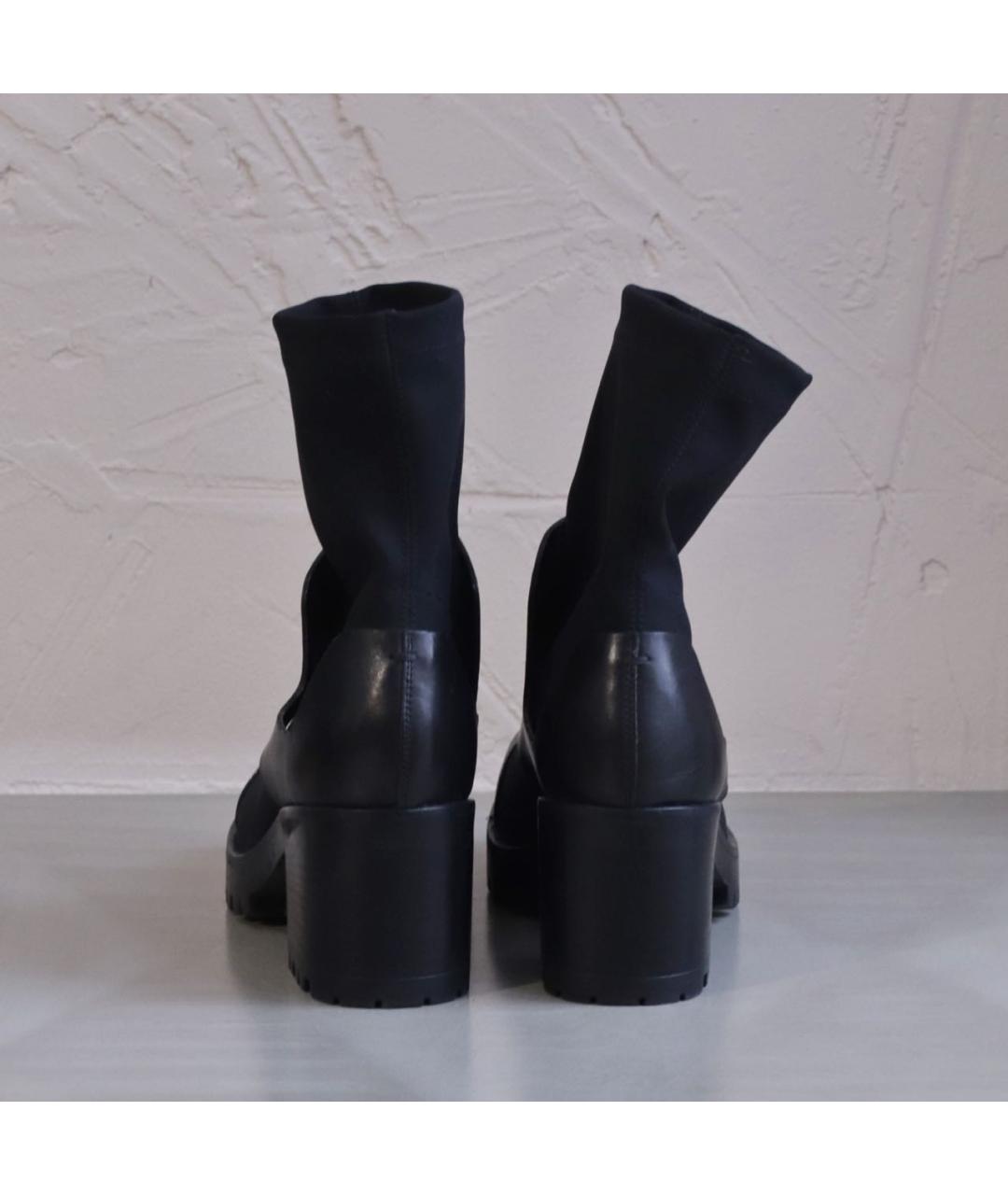 STRATEGIA Черные кожаные ботинки, фото 4