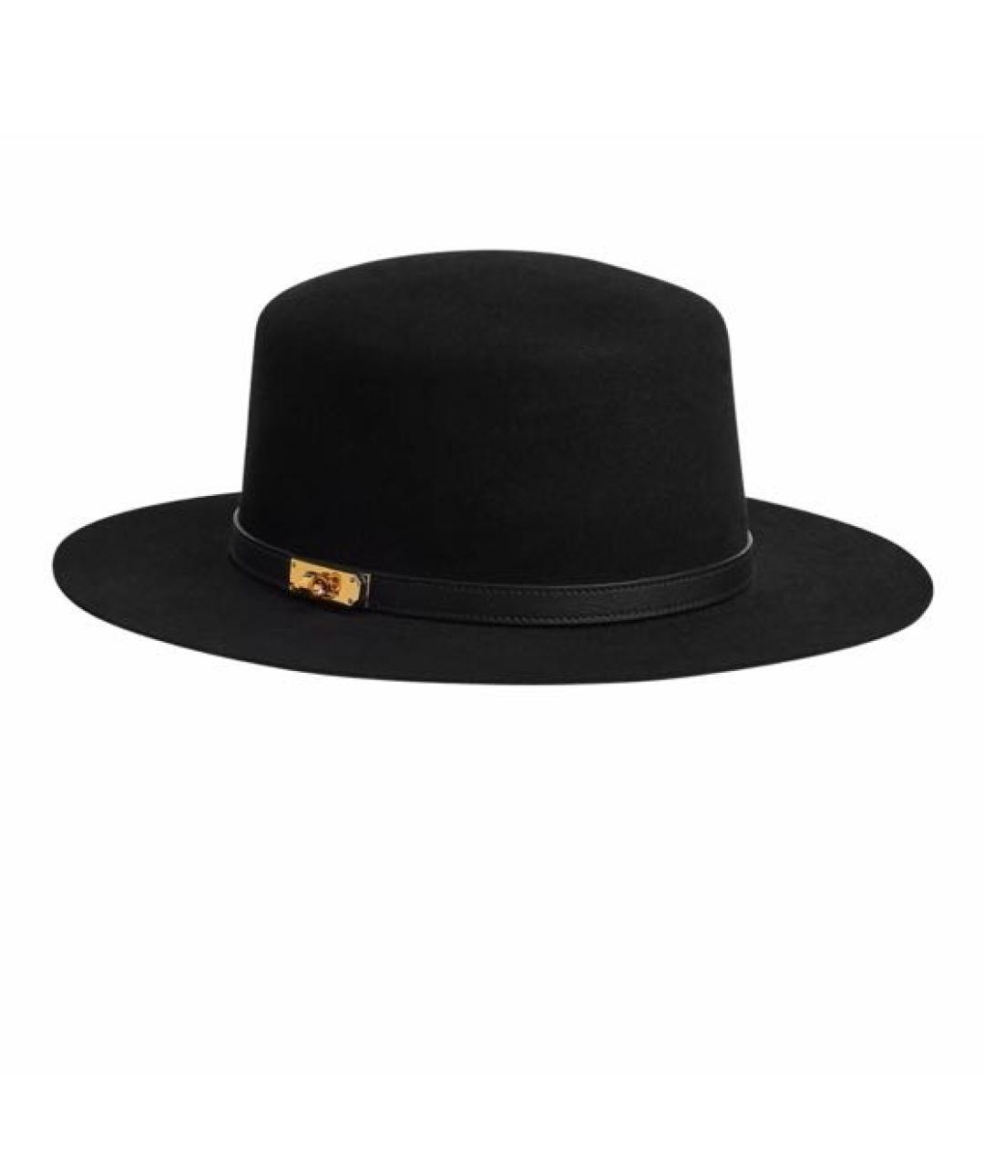 HERMES PRE-OWNED Черная шерстяная шляпа, фото 1