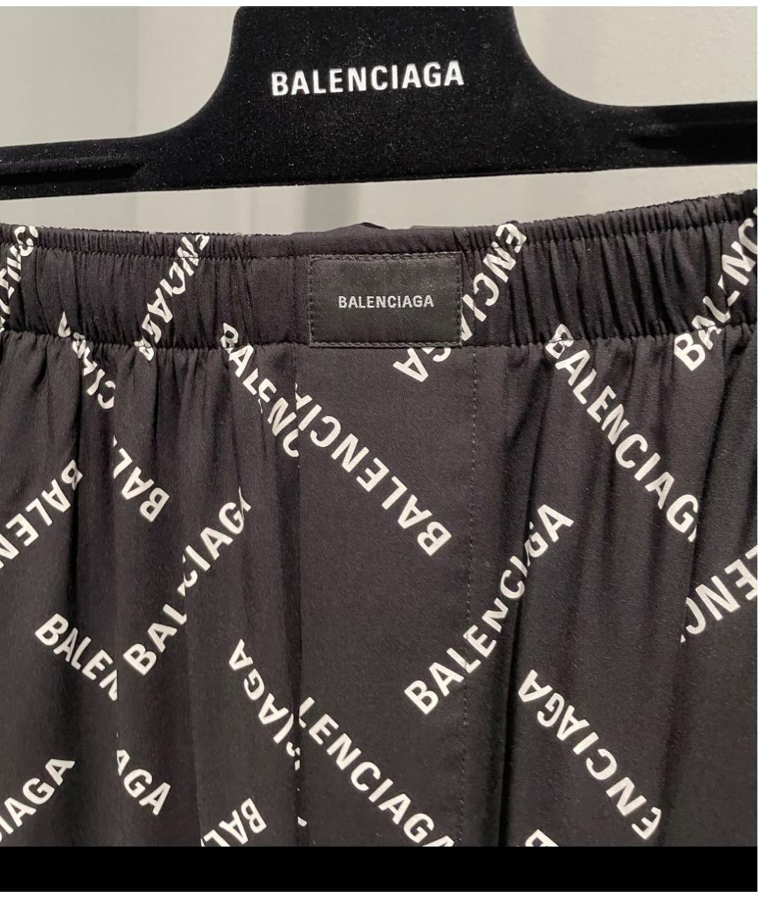 BALENCIAGA Черный вискозный костюм с брюками, фото 5