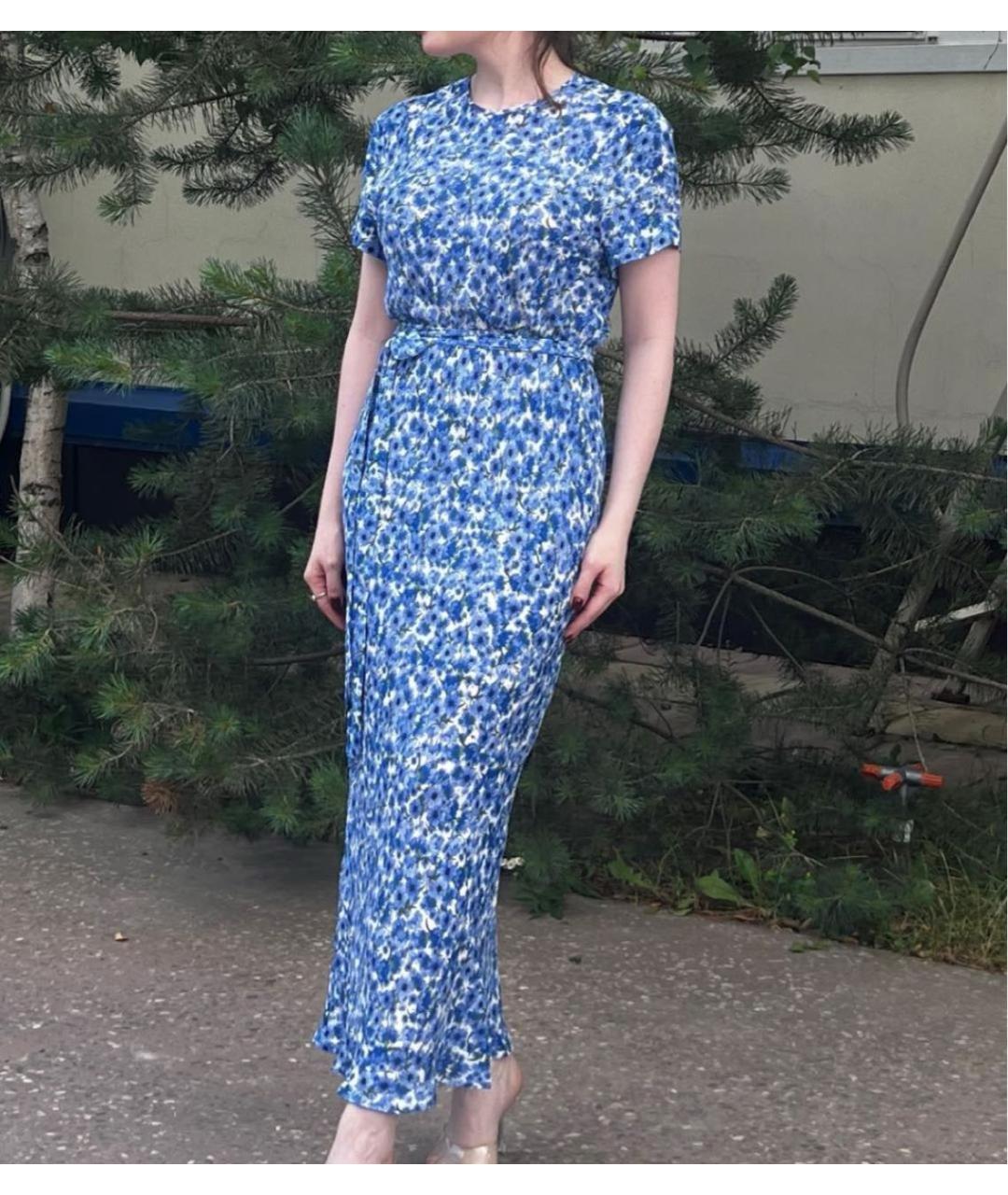 ALEXANDER TEREKHOV Синее вискозное повседневное платье, фото 6