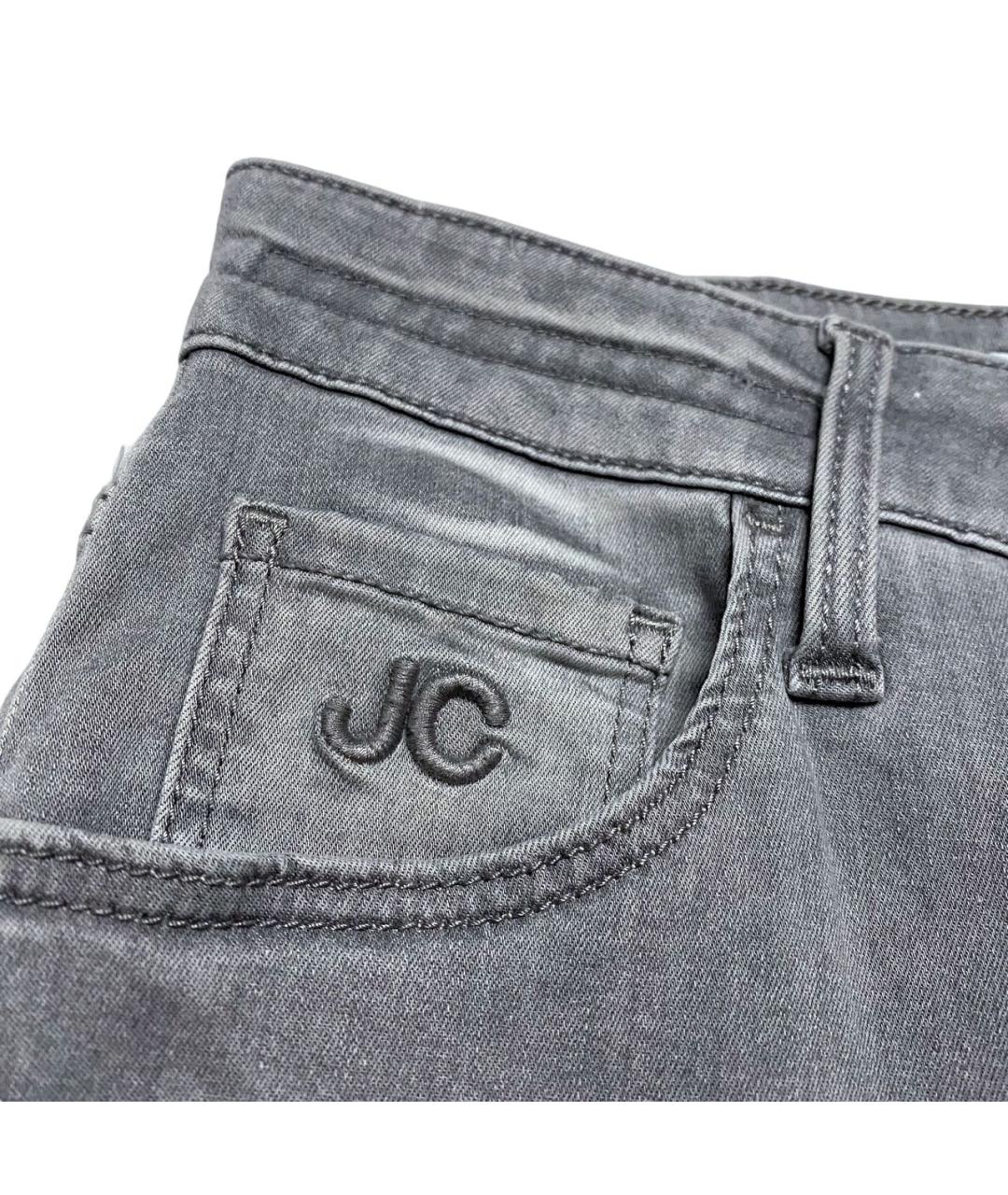 JACOB COHEN Серые хлопко-эластановые джинсы слим, фото 7