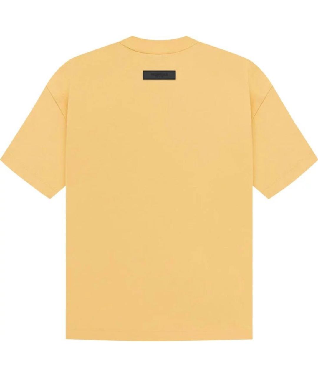 FEAR OF GOD ESSENTIALS Желтая хлопковая футболка, фото 2