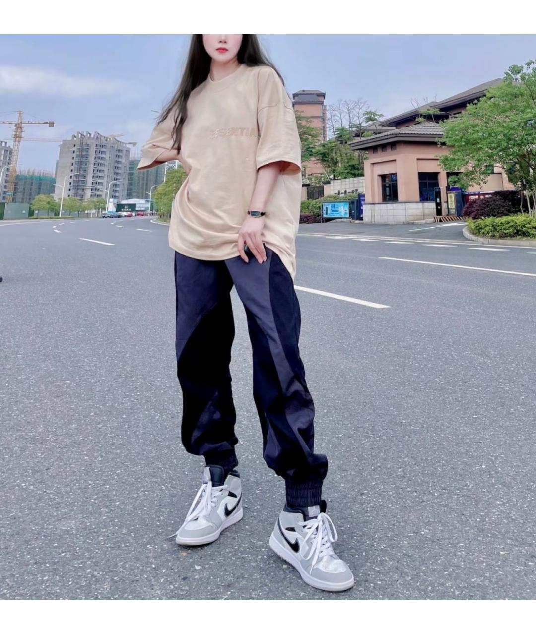 FEAR OF GOD ESSENTIALS Бежевая хлопковая футболка, фото 4