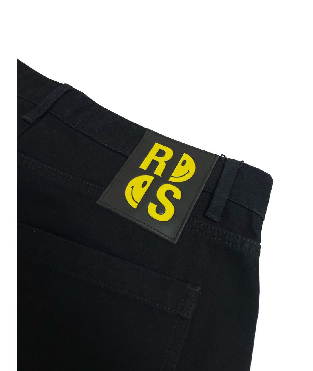 RAF SIMONS Черные хлопковые джинсы, фото 4