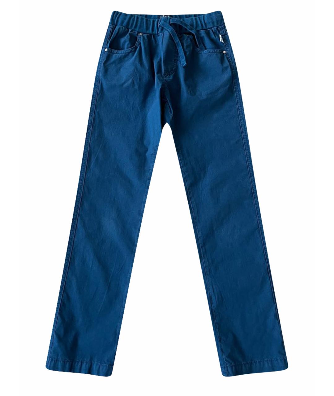 IL GUFO Синие хлопковые брюки и шорты, фото 1