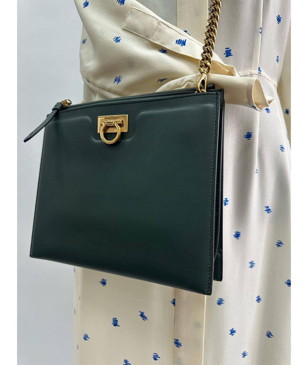 FERRAGAMO Кожаная сумка через плечо, фото 5