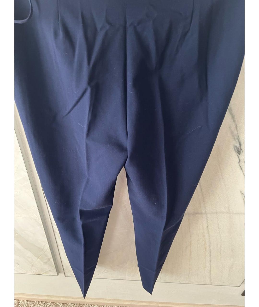 RALPH LAUREN Темно-синие шерстяные брюки узкие, фото 2