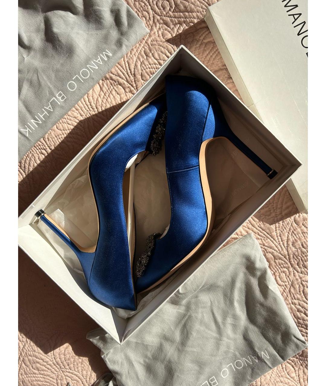 MANOLO BLAHNIK Синие туфли, фото 8